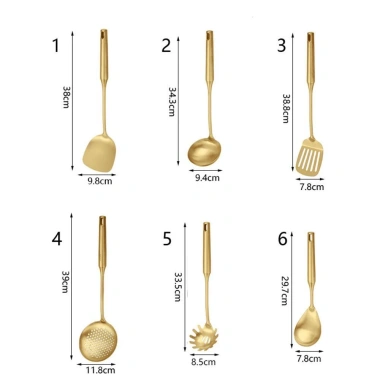 Bộ Dụng Cụ Nhà Bếp JEREMY: Chảo Chiên, Lọc, Thìa Cơm, Thìa Nồi, Xẻng Chiên - Giá ưu đãi 123.200₫