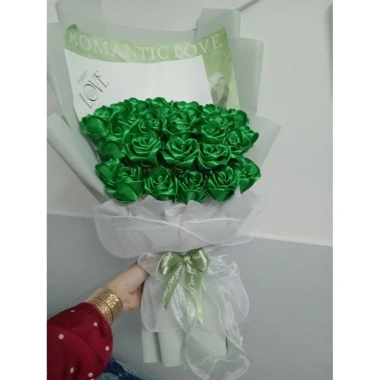 Bó hoa ruy băng 30 bông kèm quà tặng - Giá ưu đãi 190k, chọn màu chat shop