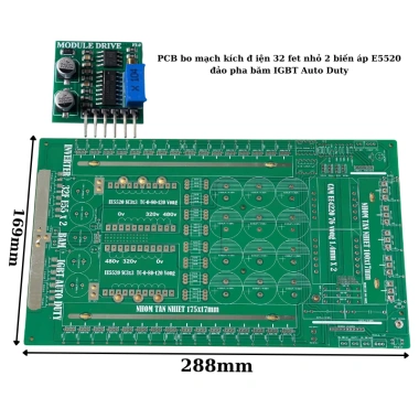 Bo Mạch Kích Điẹn 32 FET - Đảo Pha Băm IGBT Tự Động, Giá Chỉ 190k 3
