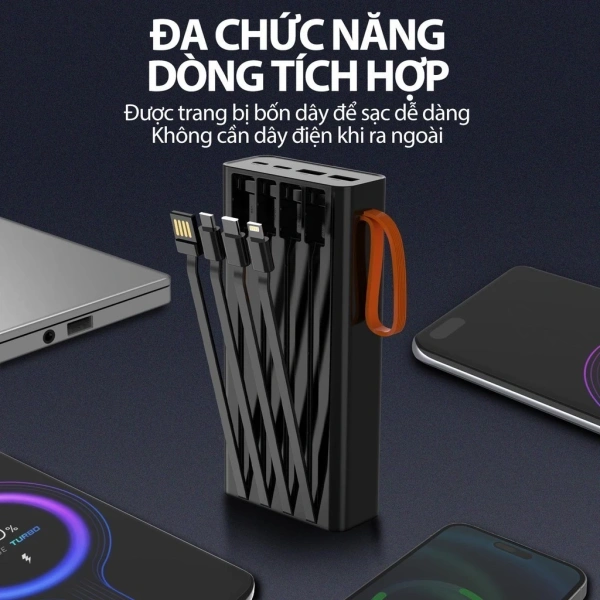 Cách sử dụng bộ sạc dự phòng GOOJODOQ 20.000mAh 22.5W với màn hình LED và đèn pin
