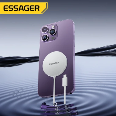 Bộ sạc không dây Essager 15W cho iPhone 12‑14 & Apple Watch, hỗ trợ 15/10/7.5W - Giá 177.500₫ 2