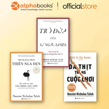 Bộ sách của tác giả Nassim Nicholas Taleb: Trò Đùa Của Sự Ngẫu Nhiên + Thiên Nga Đen + Da Thịt Trong Cuộc Chơi 5