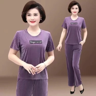 Bộ Thể Thao Trung Niên Cao Cấp Vải Nhung Mềm Mát - Giảm còn 199.000 (đc 240.790)