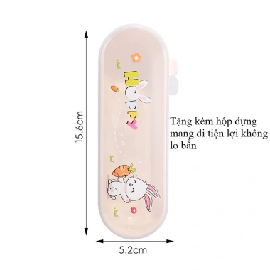 Bộ Thìa Dĩa Cao Cấp Hình Cà Rốt Cho Bé Tặng Hộp Đựng - Giảm Giá Còn 49.000Đ 4