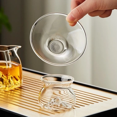Bộ Trà Lọc Thủy Tinh Huayun Fair Cup A204 - Tách Nước, Tiện Dụng, Giá 464.254 VND