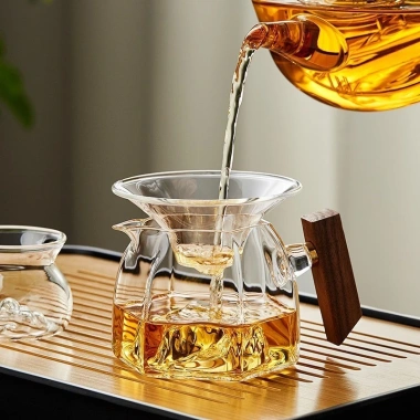 Bộ Trà Lọc Thủy Tinh Huayun Fair Cup A204 - Tách Nước, Tiện Dụng, Giá 464.254 VND