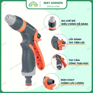 Bộ vòi xịt nước May Garden VPA102 tưới cây rửa xe sân 3 lớp kèm phụ kiện ống dẫn giá 110k 7 Bộ vòi xịt nước May Garden VPA102 tưới cây rửa xe sân 3 lớp kèm phụ kiện ống dẫn giá 110k 7