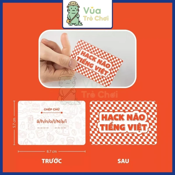 Hình ảnh sản phẩm Boardgame Hack Não Tiếng Việt Trò Chơi Vua Tiếng Việt Đồ Chơi Trẻ Em Nhóm Bạn Giải Trí Ngày Tết
