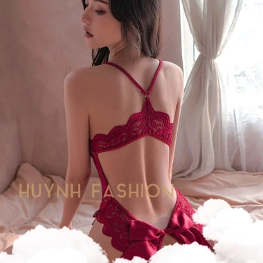 Bodysuit ren hở bụng phối nơ sexy B70 - giảm còn 129k, phong cách quyến rũ 3