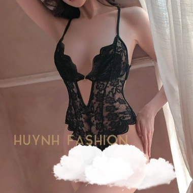 Bodysuit ren hở bụng phối nơ sexy B70 - giảm còn 129k, phong cách quyến rũ 5