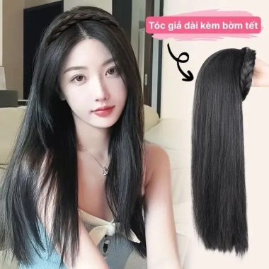 Bờm Cài Tóc Bện Cao Cấp Cho Nữ - Tóc Giả Đẹp Giá Rẻ 45k Thay Vì 57.6k