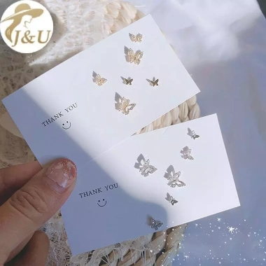 Bông tai pha lê zircon 6 chiếc cánh bướm – Hoàn hảo cho tiệc cưới & đính hôn, chỉ 32.400₫