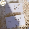 Bông tai pha lê zircon 6 chiếc cánh bướm – Hoàn hảo cho tiệc cưới & đính hôn, chỉ 32.400₫ 6