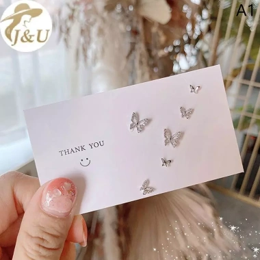 Bông tai pha lê zircon 6 chiếc cánh bướm – Hoàn hảo cho tiệc cưới & đính hôn, chỉ 32.400₫
