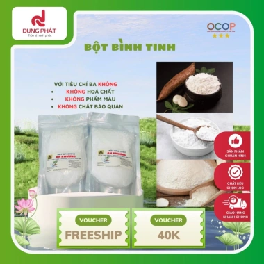 Bột bình tinh nguyên chất 100% (Túi 500gr) – Đặc sản Bình Định thanh nhiệt giải độc bổ dưỡng
