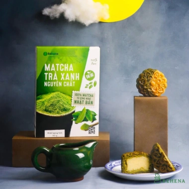 Bột matcha trà xanh nguyên chất sấy lạnh ONFOD giảm cân làm đẹp da chống lão hóa hộp 50g 20 gói x 2.5g