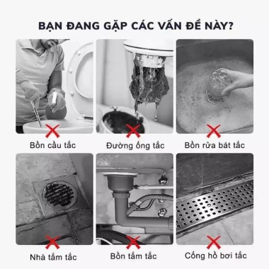 Bột Thông Cống Bồn Cầu SUPPER Đa Năng – Thông Tắc Sinh Học, Giá 50.000đ Giảm