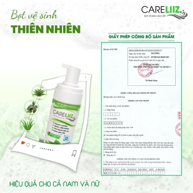 Bọt vệ sinh Careliiz 120ml khử mùi, dưỡng ẩm, kháng khuẩn cho nam nữ giá tốt chỉ 150k 2 Bọt vệ sinh Careliiz 120ml khử mùi, dưỡng ẩm, kháng khuẩn cho nam nữ giá tốt chỉ 150k 2