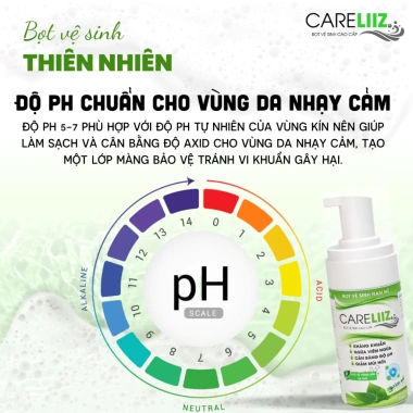 Bọt vệ sinh Careliiz 120ml khử mùi, dưỡng ẩm, kháng khuẩn cho nam nữ giá tốt chỉ 150k