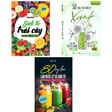 Box Set 3 Quyển 80 Công Thức Nước Ép Tự Nhiên - Sách Sinh Tố Trái Cây, Giá 241.600₫ 2