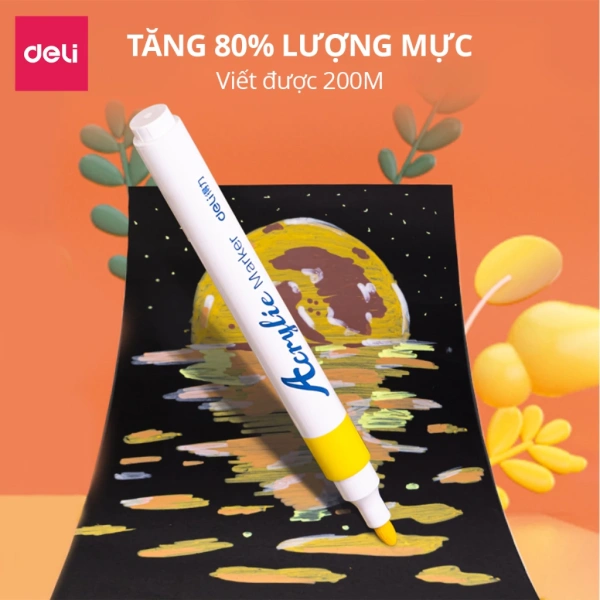 Cách chọn bút sơn acrylic Deli phù hợp cho các loại chất liệu khác nhau