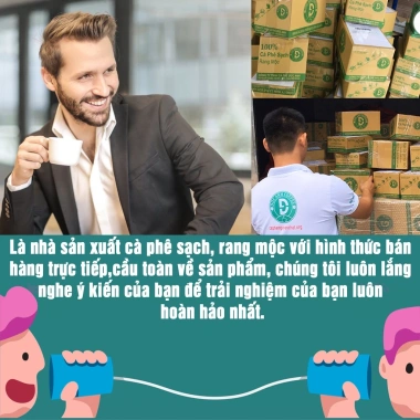 Cà Phê DUC ANH COFFEE Nguyên Chất 1kg Giá Rẻ - Tùy Chọn Xay Pha Phin, Máy, Hạt