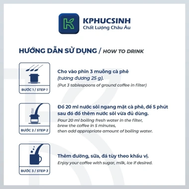 Cà Phê Rang Xay Nguyên Chất K Black 454 - 30% Arabica 70% Robusta - Giảm 82k còn 275k K COFFEE 6