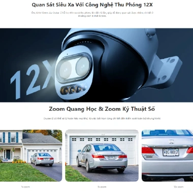 Camera Imou Cruiser Z 12X Zoom Ngoài Trời Xoay 360 Đàm thoại 2 chiều - Giá chỉ 1.576.000đ 4