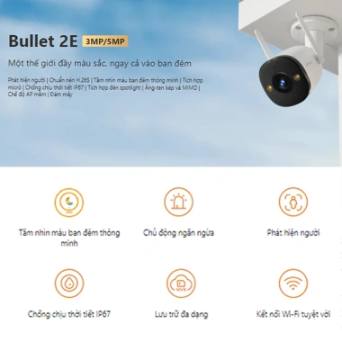 Camera Imou F52FP 5M Ngoài Trời + Thẻ 64GB HKT - 1.157.000, Chống thời tiết, HD 6 Camera Imou F52FP 5M Ngoài Trời + Thẻ 64GB HKT - 1.157.000, Chống thời tiết, HD 6