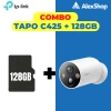 Camera TP-Link Tapo C425 2K không dây và Thẻ nhớ 128GB Pin 10.000mAh Chính hãng