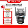 Camera TYZONG 3 Mắt Giám Wifi Sát Ngoài Trời Xoay 360 độ Xem Đêm Có Màu Không Dây IP66 4G Sim Thông Minh chống nước 2