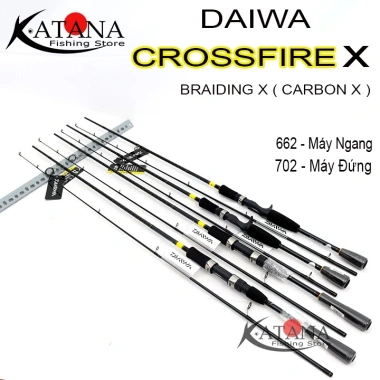 Cần câu Lure Daiwa Crossfire X chính hãng - máy ngang và đứng, giá tốt 773.000₫