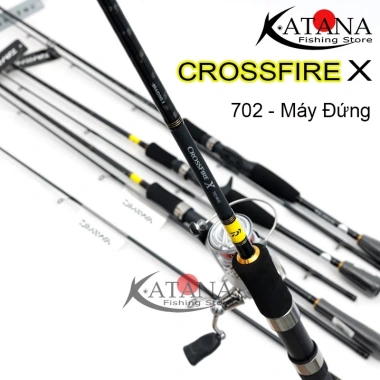 Cần câu Lure Daiwa Crossfire X chính hãng - máy ngang và đứng, giá tốt 773.000₫