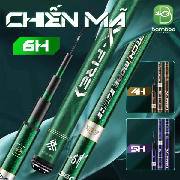 Hình ảnh sản phẩm Cần Câu Tay Bamboo Chiến Mã Đa Dạng Câu Tự Nhiên Giá Rẻ Chỉ 273.900đ