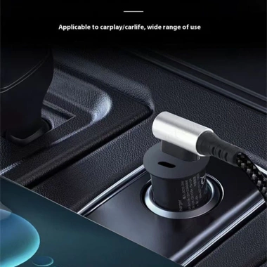 Cáp dữ liệu USB sang loại C uốn cong kép 66W bện cáp sạc xe hơi loại C Cáp dữ liệu cáp loại C cực dài 3M / 5M