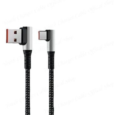 Cáp dữ liệu USB sang loại C uốn cong kép 66W bện cáp sạc xe hơi loại C Cáp dữ liệu cáp loại C cực dài 3M / 5M