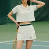 Chân Váy Thời Trang DAS Tennis Luxe Pickleball H56.434 Trắng Kem - Giá Ưu Đãi 490k