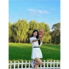 Chân Váy Thời Trang DAS Tennis Luxe Pickleball H56.434 Trắng Kem - Giá Ưu Đãi 490k 9