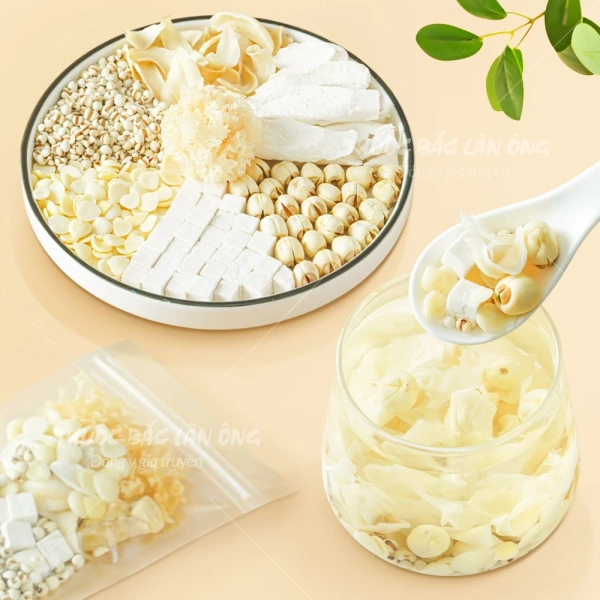 Hình ảnh sản phẩm Chè Dưỡng Nhan Quảng Đông Thất Bạch Ẩm Giảm Cân, Bổ Sức Khỏe Chỉ 18.000đ