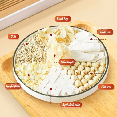 Chè Dưỡng Nhan Quảng Đông Thất Bạch Ẩm Giảm Cân, Bổ Sức Khỏe Chỉ 18.000đ