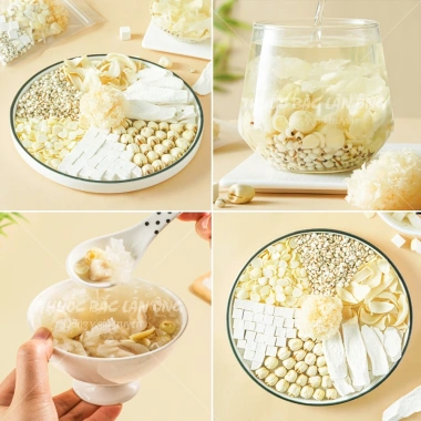 Chè Dưỡng Nhan Quảng Đông Thất Bạch Ẩm Giảm Cân, Bổ Sức Khỏe Chỉ 18.000đ