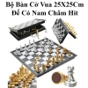 Cờ Vua 25x25cm Đế Hít Nam Châm Màu Vàng Bạc - Giải Trí Sau Giờ Học, Làm Việc Chỉ 112320đ