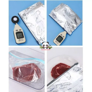 Combo 10 Túi Zip Bạc Giữ Đồ Tươi Sống, Nhôm Mỏng Tái Sử Dụng 9.000 VND