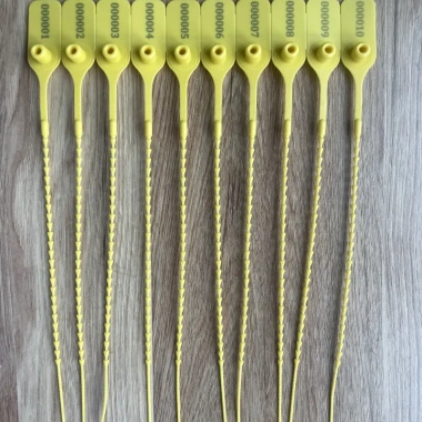 Combo 100 dây niêm phong nhựa dài 23cm khóa kim loại (Dùng niêm phong hải sản, tag quần áo, máy ATM, máy game.......)