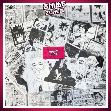 Combo 100 Tranh Dán Tường Anime Decor cho góc học tập và làm việc giá ưu đãi 8.5k
