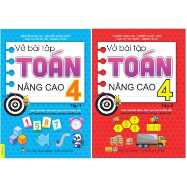 Combo 2 Cuốn Vở Bài Tập Toán Nâng Cao 4 GDPT Mới - Giá khuyến mãi 80.000 VND - ndbooks