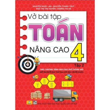 Combo 2 Cuốn Vở Bài Tập Toán Nâng Cao 4 GDPT Mới - Giá khuyến mãi 80.000 VND - ndbooks