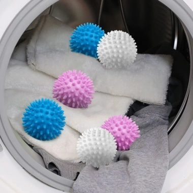 Combo 5 Bóng giặt silicone trắng có gai - Giặt sạch, chống nhăn hiệu quả - AMI giảm giá 23.000 VND 2