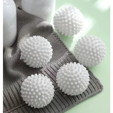 Combo 5 Bóng giặt silicone trắng có gai - Giặt sạch, chống nhăn hiệu quả - AMI giảm giá 23.000 VND 4