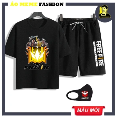 Combo Áo thun FREE FIRE + Quần + Khẩu trang Rank Holo Huyền Thoại CSCĐ giảm 20% 6
